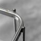 Carrello in metallo con ripiani in vetro anni ’60 vintage modernariato