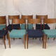 Set de 4 chaises en teck Cees Braakman pour Pastoe 1960.