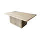 Travertine coffee table