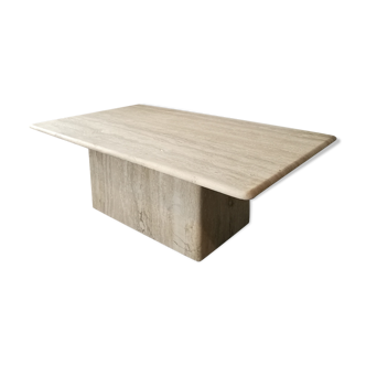 Travertine coffee table