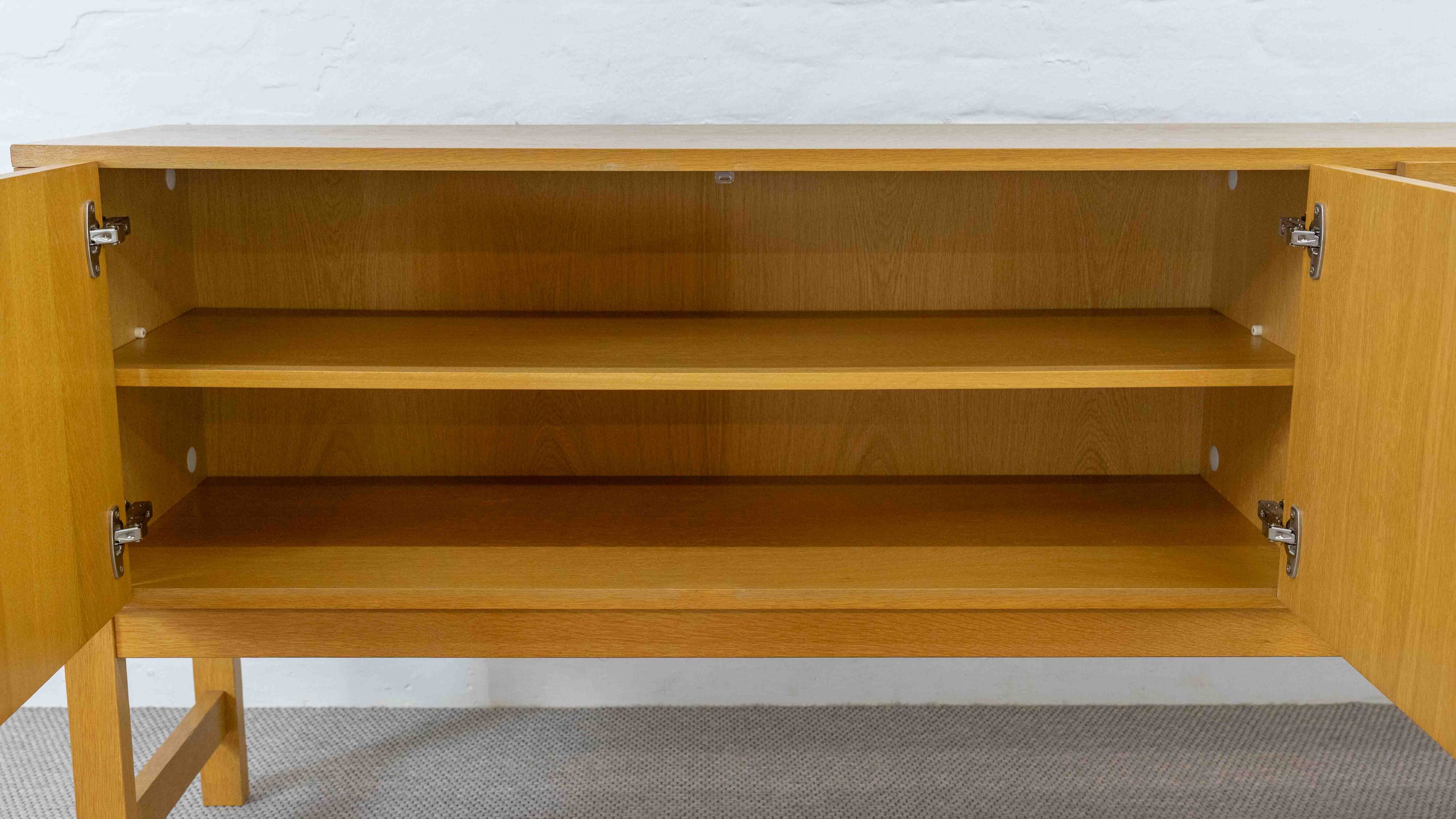 Mid-century brutalist oak sideboard