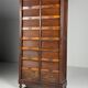 Antique archive cabinet with roller doors