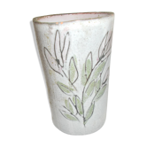 Grey glazed ceramic vase