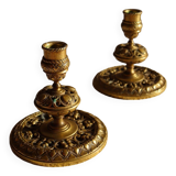 19th century bronze table ends