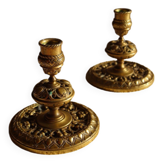 19th century bronze table ends