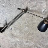 Brass arm wall lamp, 1950s