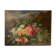 Old painting, still life with daisy roses and wild flowers, signed, early XX century