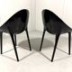 Philippe Starck glossy Super Impossible chairs, Kartell Italy
