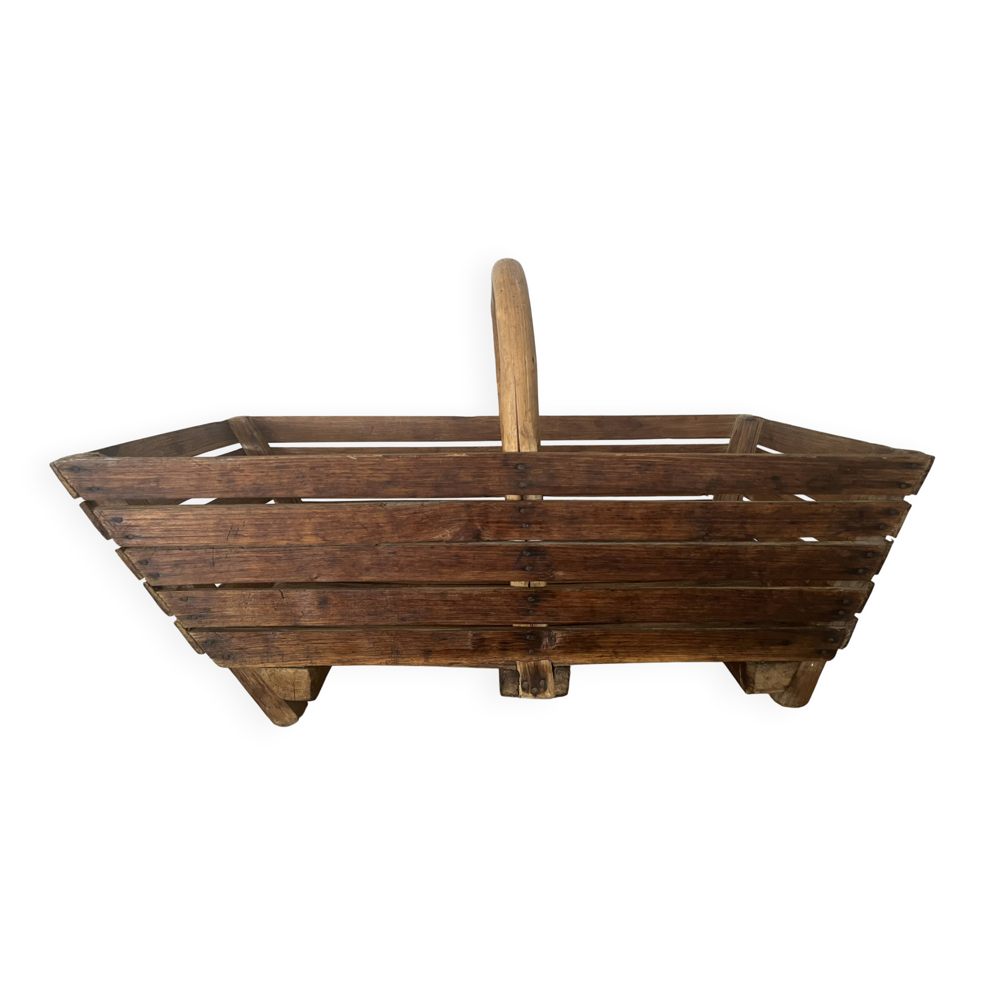 Wooden farm basket