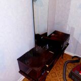 Small storage cabinet with mirror