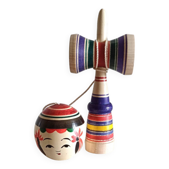 Poupée Japonaise KOKESHI Bilboquet