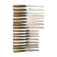 Lot de 18 couteaux art deco