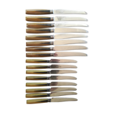 Lot de 18 couteaux art deco