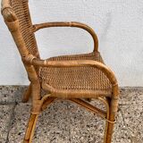Set of 4 bamboo chairs