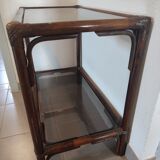 Console vintage en rotin