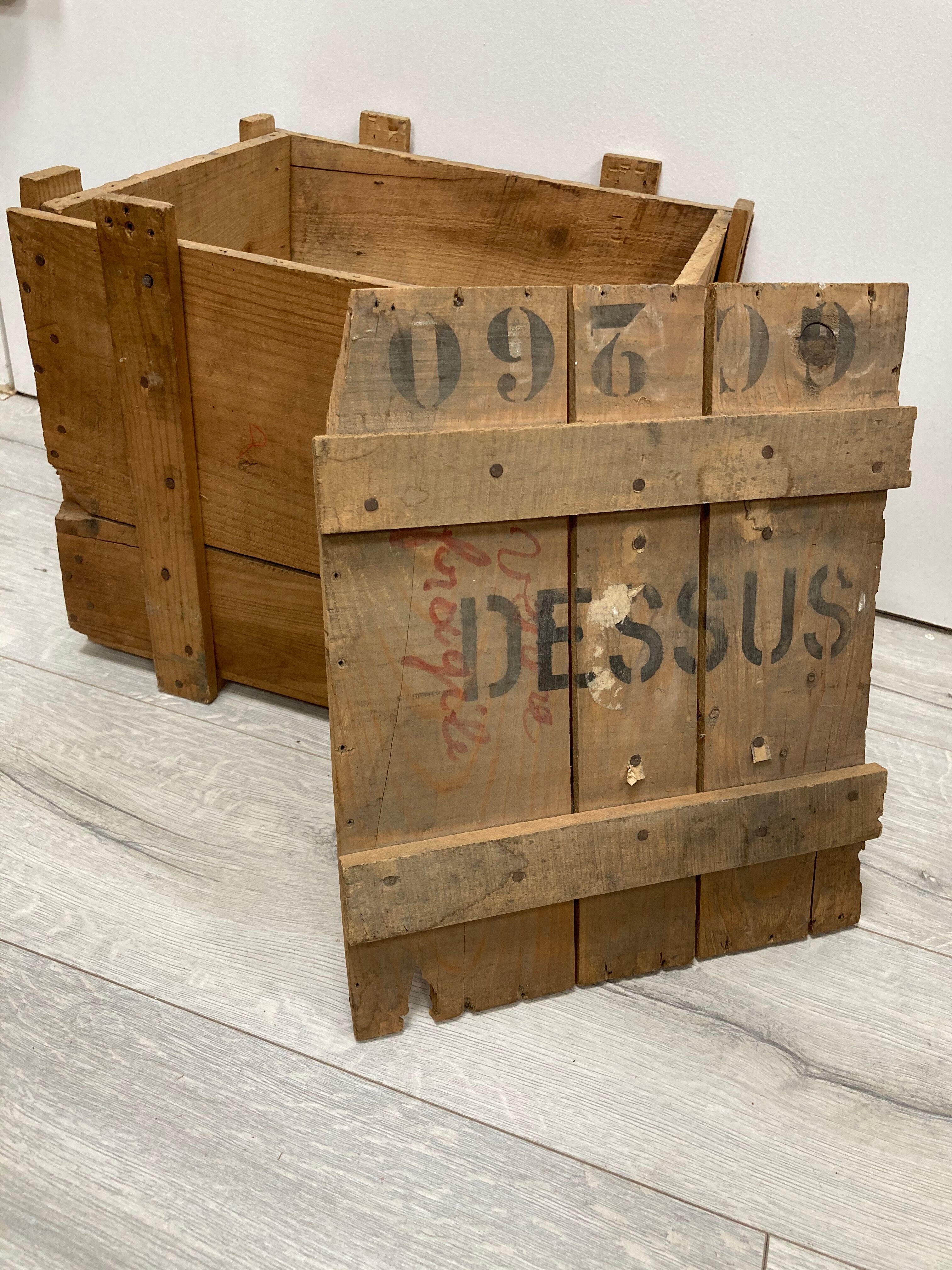 Vintage wooden suitcase