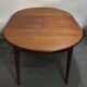 Scandinavian teak dining table with extension cords