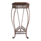 Antique wrought iron plant table column