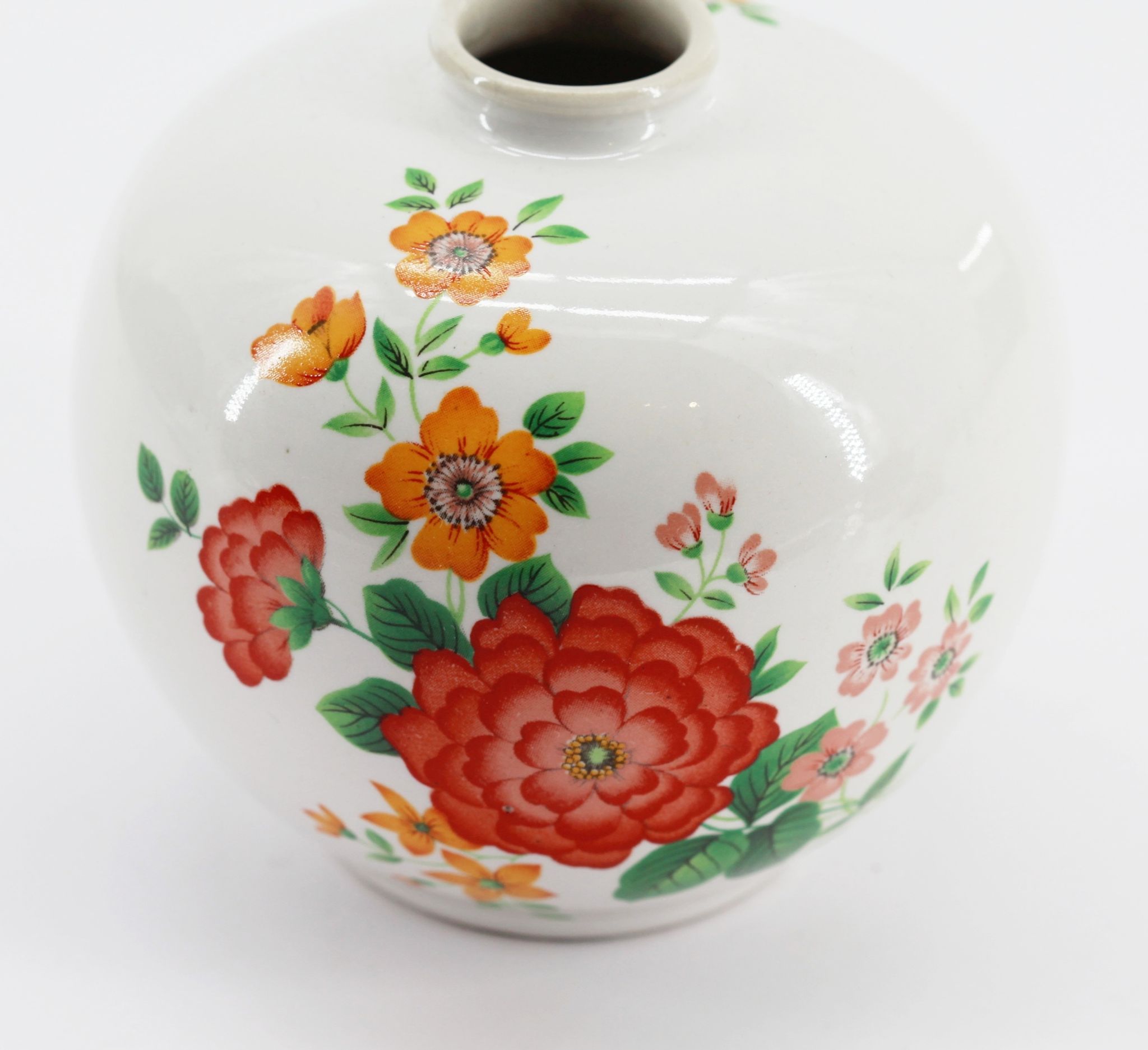 Vase fleur ancien en céramique