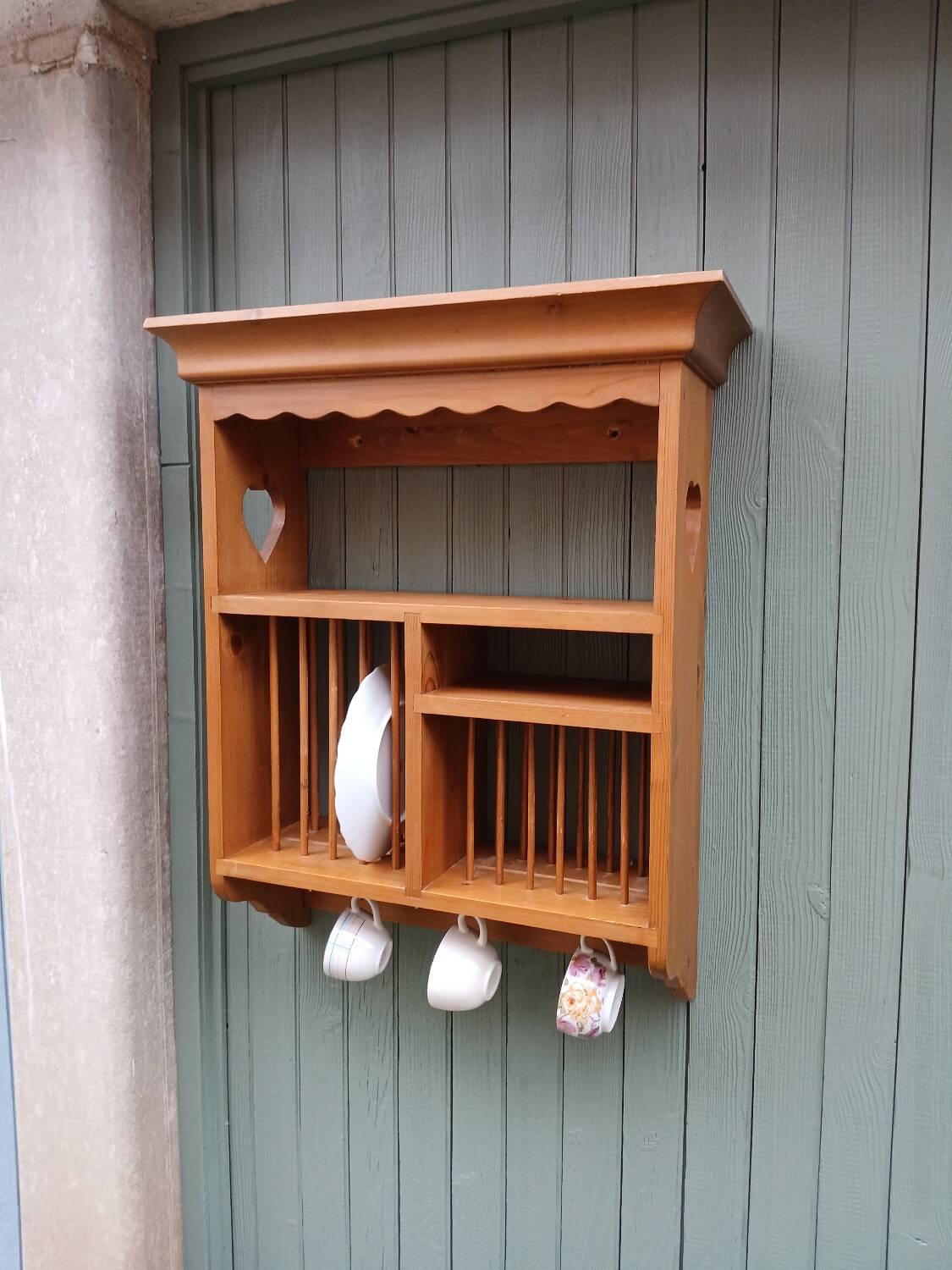 Wooden wall shelf/dresser