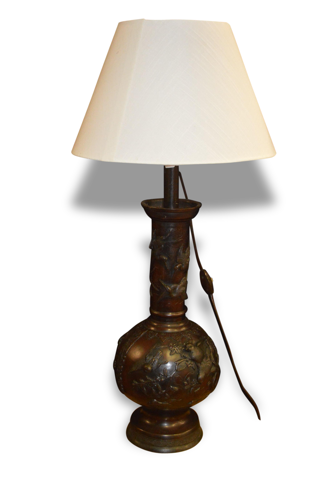 Asian lamp in bronze