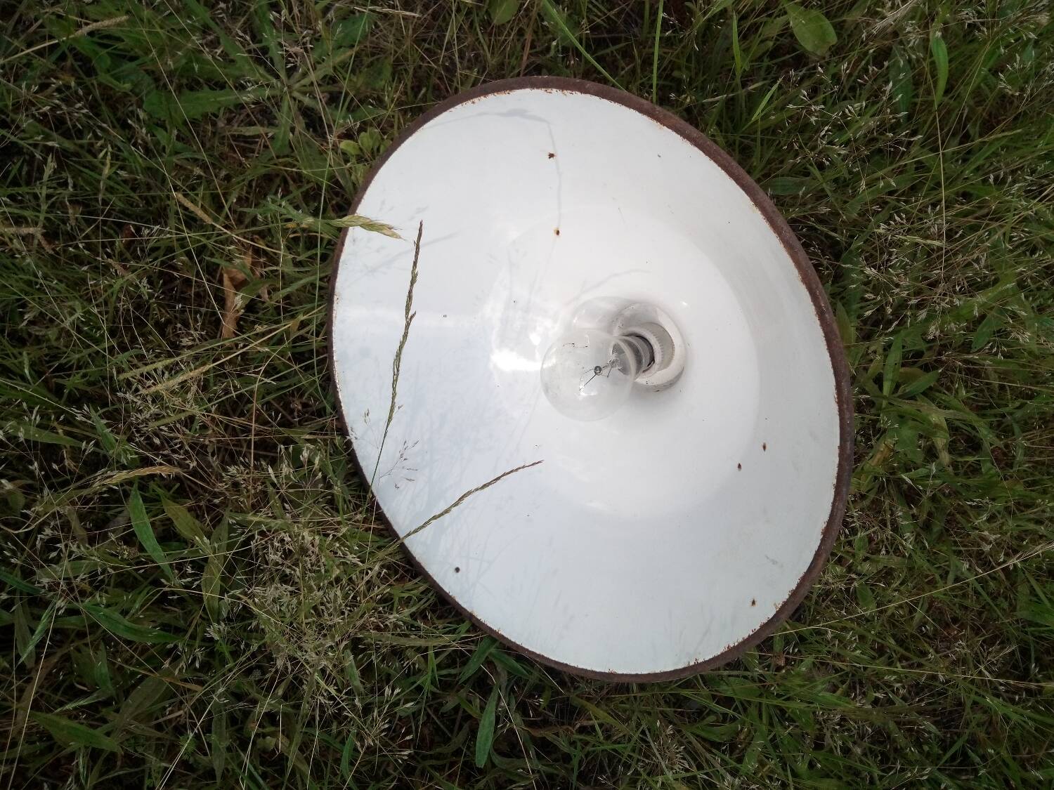 Industrial sheet metal pendant light 40 cm