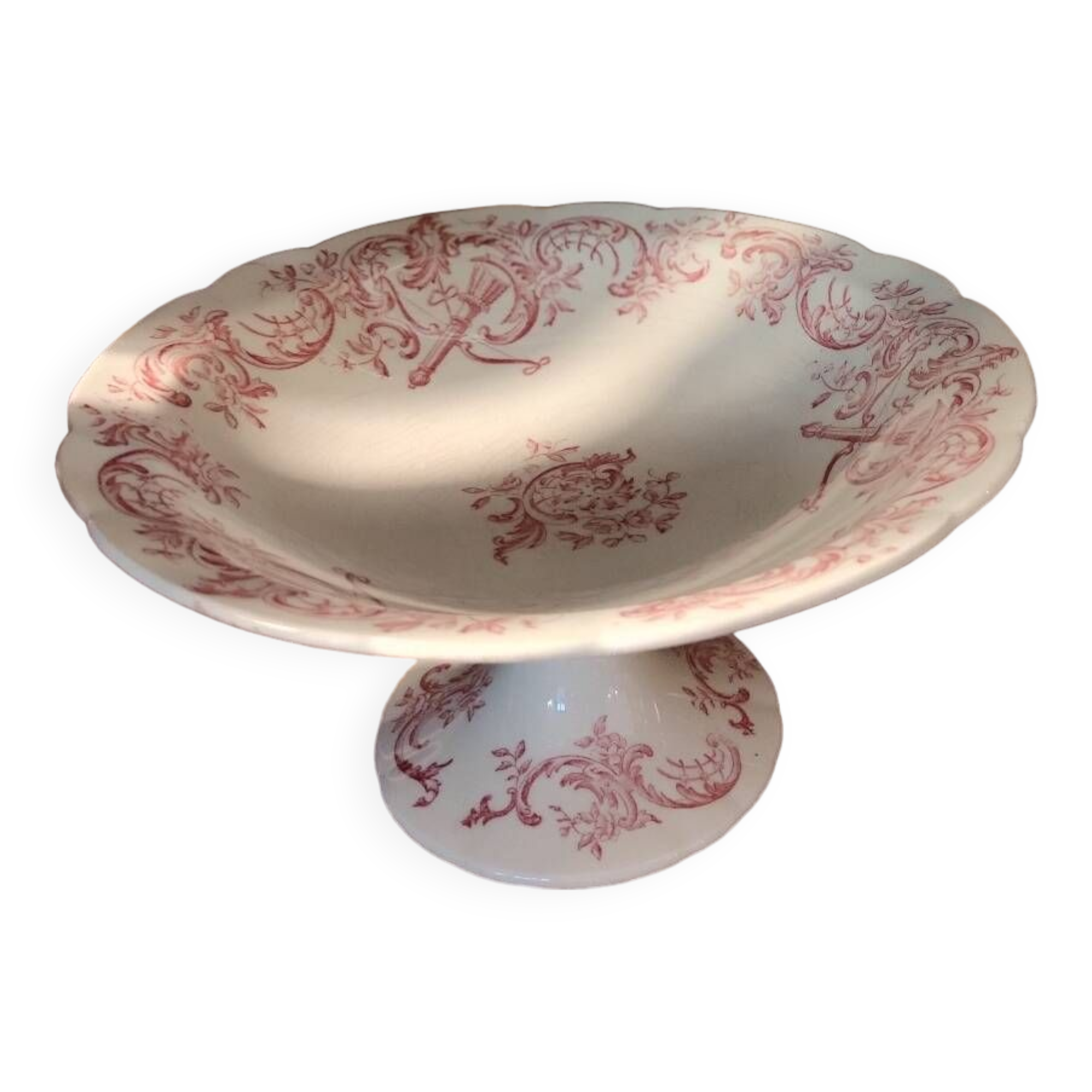 Iron earth compote bowl