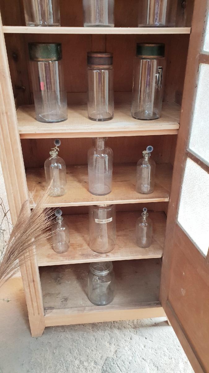 Vintage glass library