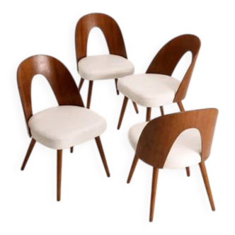 Set of four dining chairs, Antonín Šuman, 1960s, Czechoslovakia
