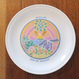 7 Paris porcelain table plates Days of the week zodiac signs