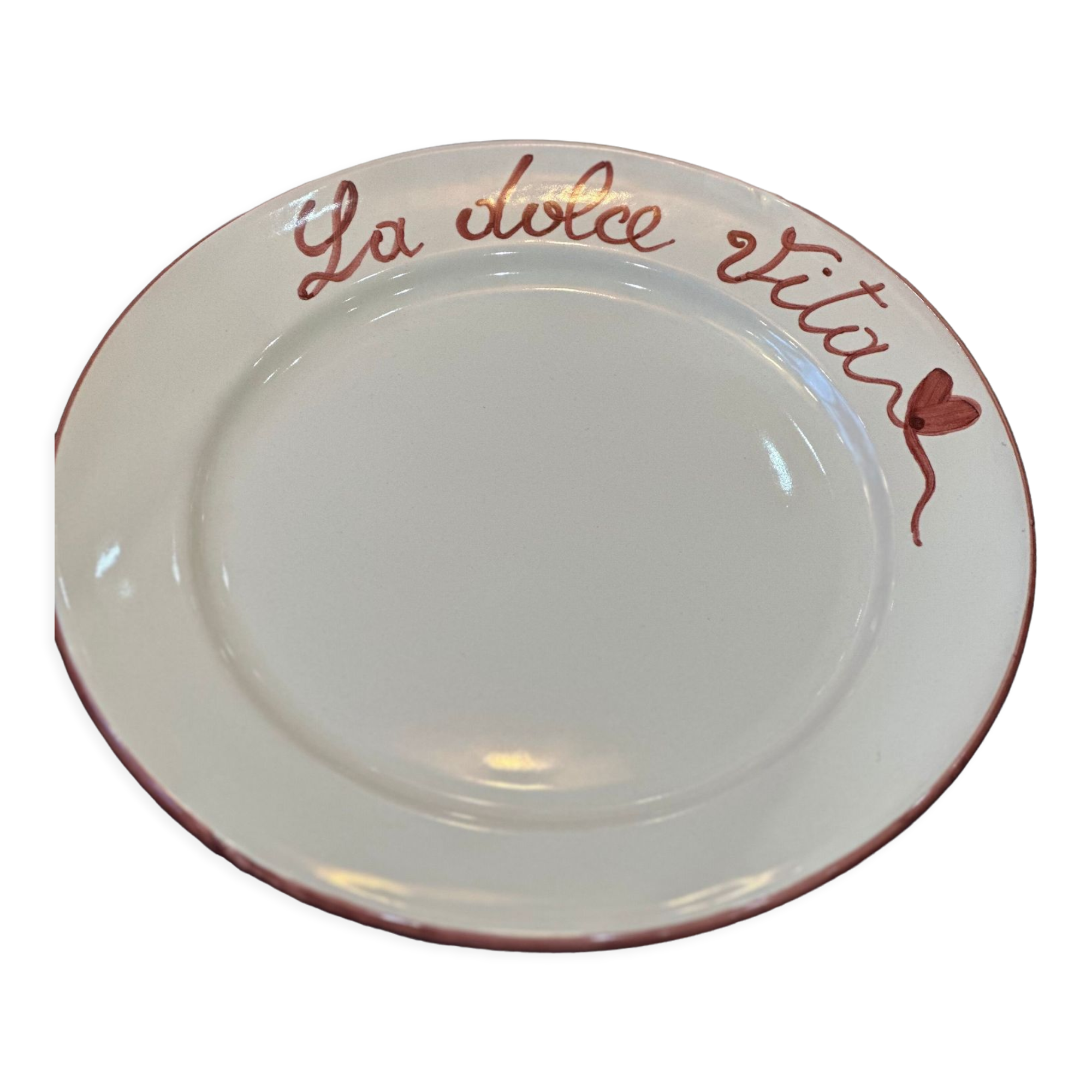 Hand-painted Italian plate "La dolce Vita"