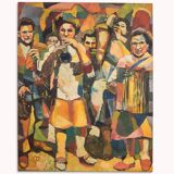 Peinture d'Aymery Rolland Musicien