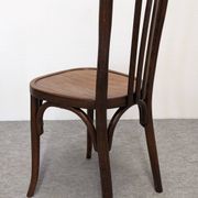 Série de 8 chaises bistrot Baumann en hêtre courbé, France vers 1930