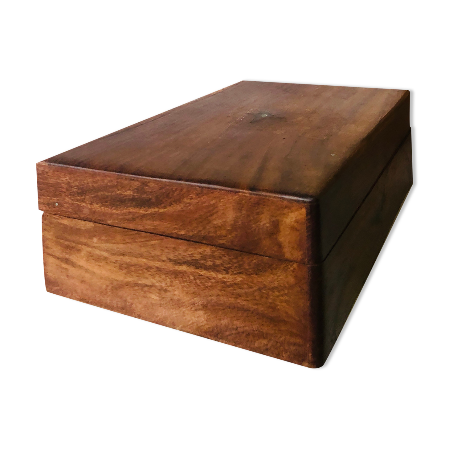Wooden box with lockers