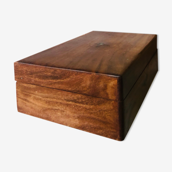 Wooden box with lockers