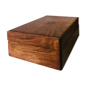 Wooden box with lockers