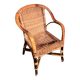 Fauteuil enfant en rotin/osier années 60