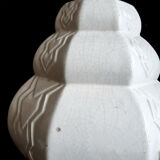 Art Deco cracked ceramic vase