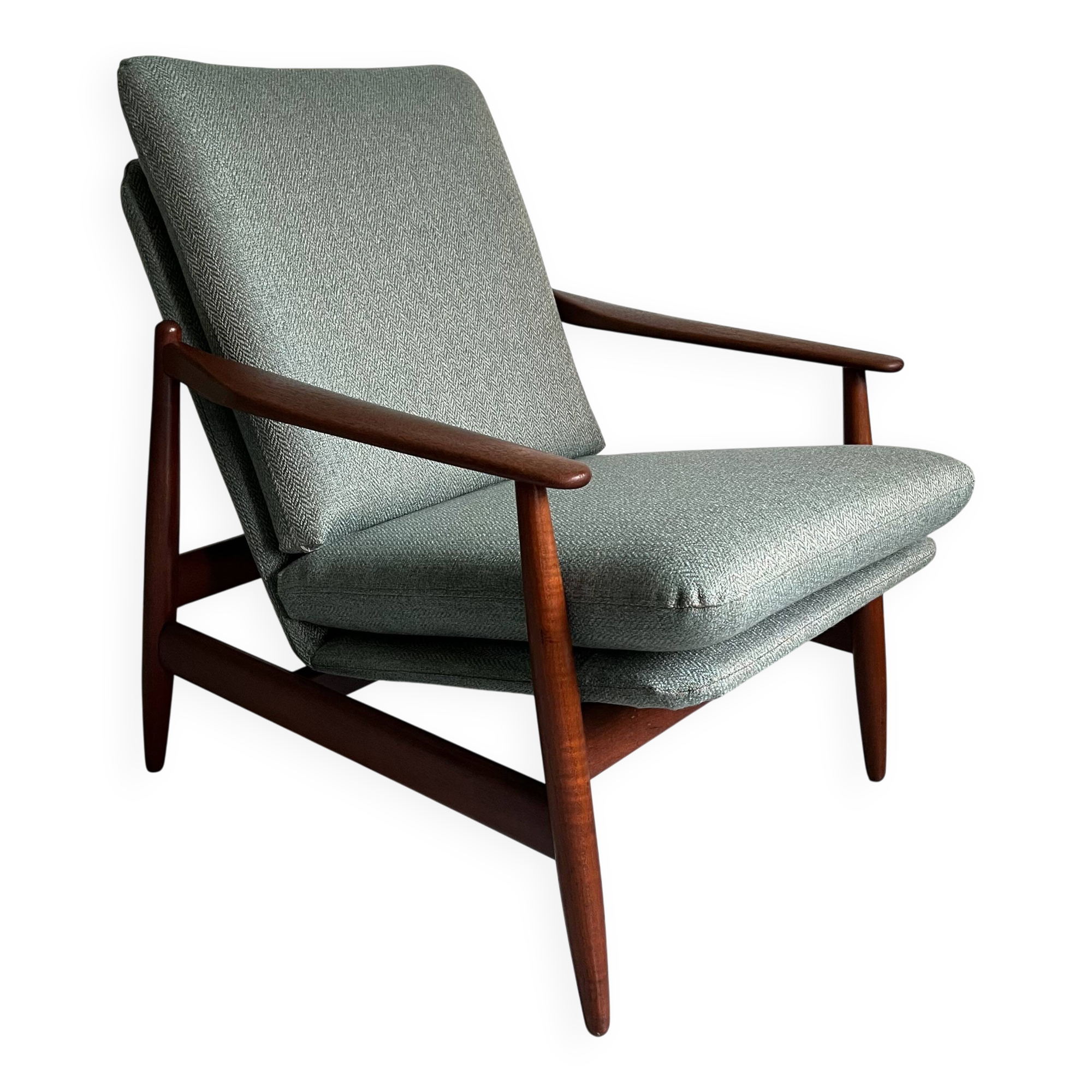 1960s Danish Teak Lounge Chair: Poul Volther Model 350
