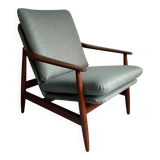 1960s Danish Teak Lounge Chair: Poul Volther Model 350