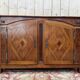 Hunting-style buffet in cherry wood