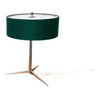 Mid-century minimalist tripod table lamp by Kaiser Leuchten, 1960s.