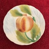 Assiette à dessert en barbotine