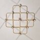 Golden brass chandelier by Gaetano Sciolari for Boulanger