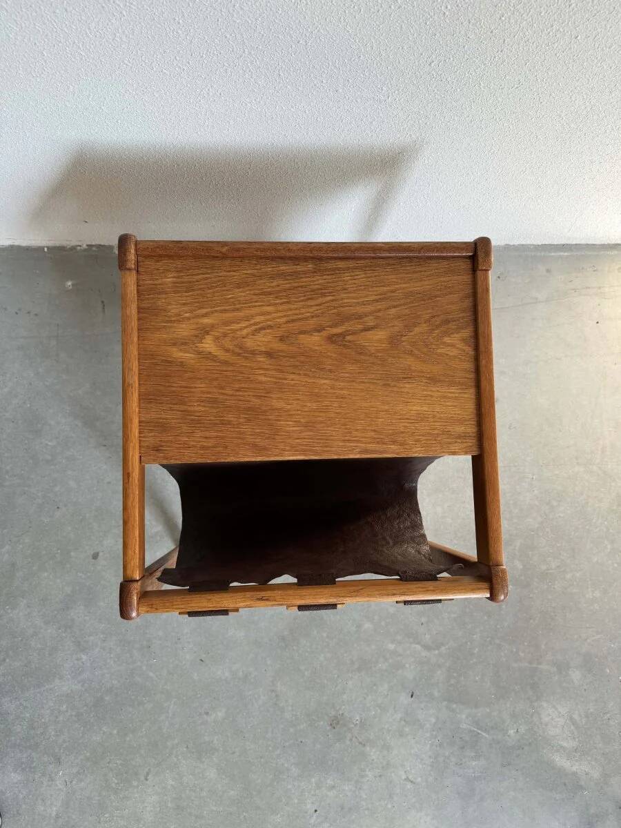Vintage magazine side table