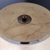Table lamp in travertine