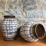 Ceramic vase duo by Louis Dage