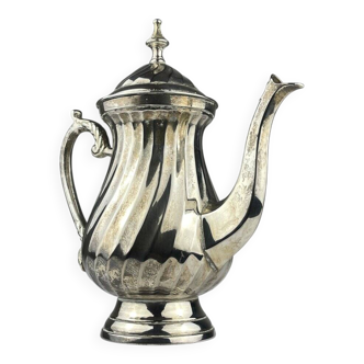 Vintage silver-plated coffee pot by Royal Sheffield, England, 1950s.