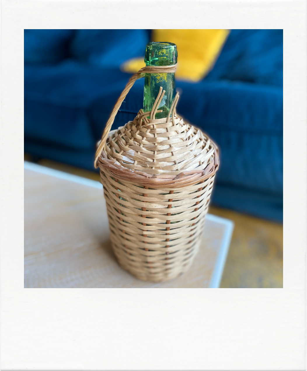 Demijohn in wicker dress