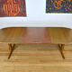 Lubke vintage 1960 Scandinavian design oval table
